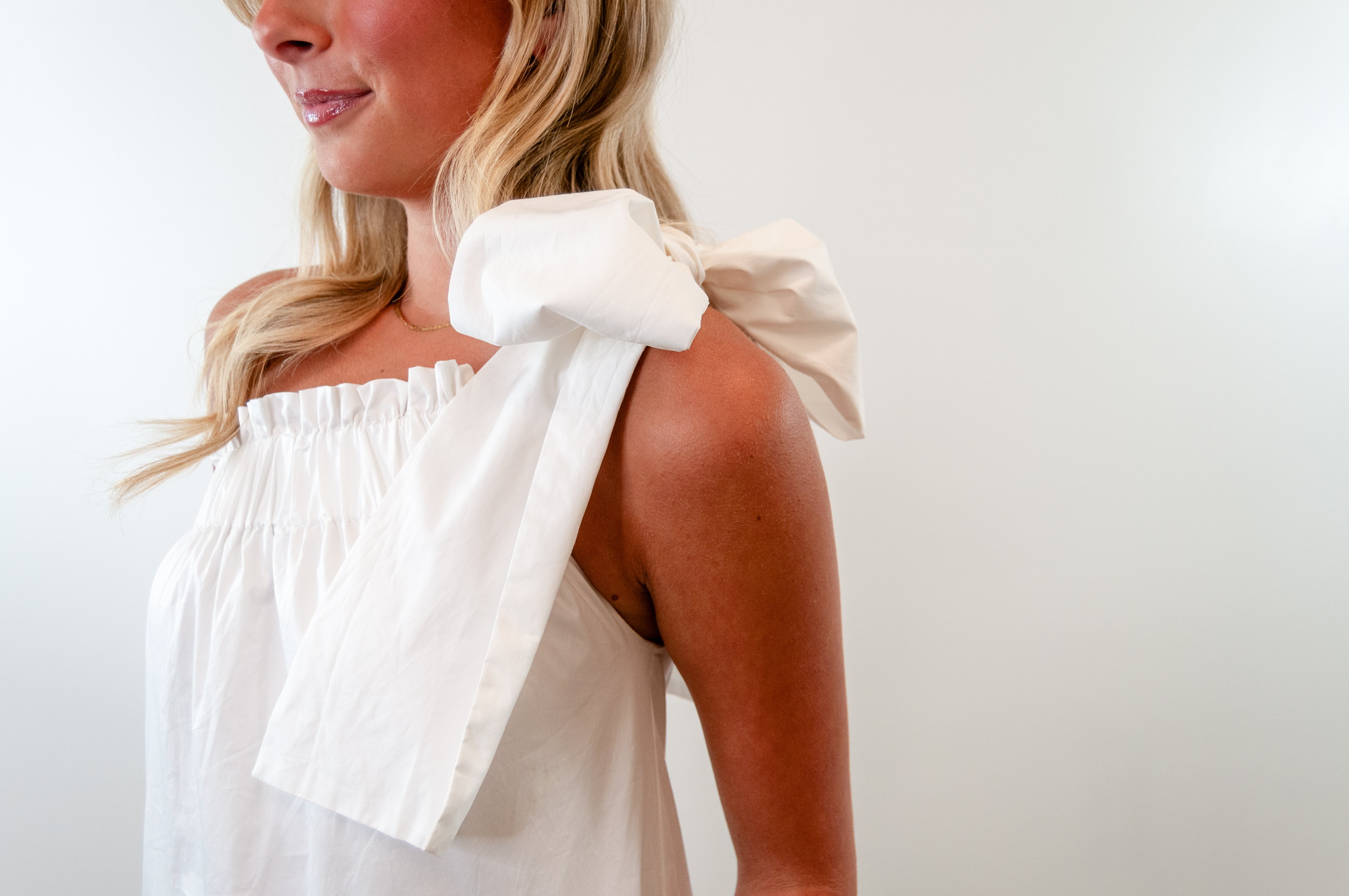 One Shoulder Ruffle Maxi Dress