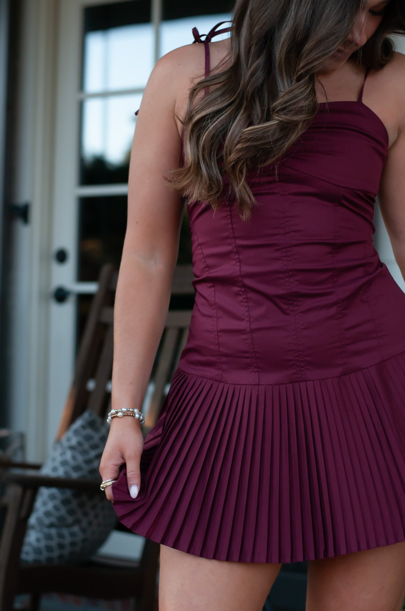 Carson Mini Pleats Dress