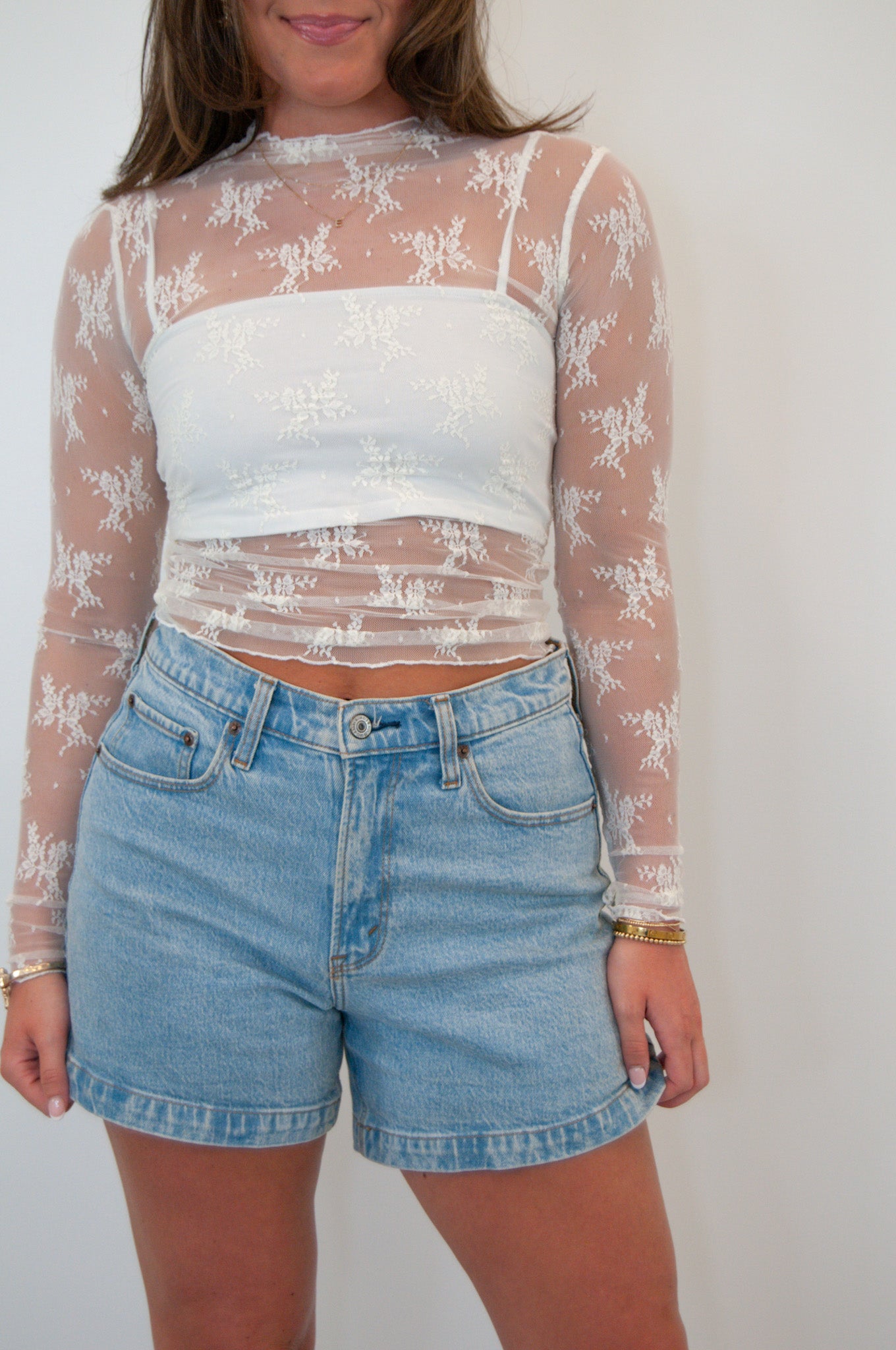 Isla Lace Long Sleeve Top