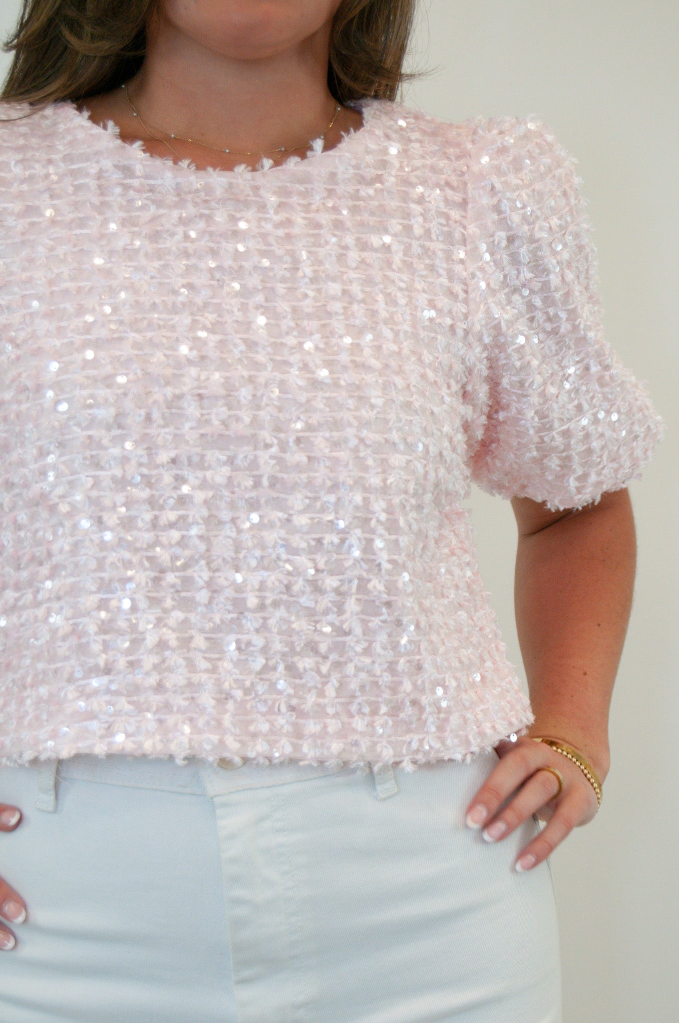 Phoebe Sequin Brunch Top