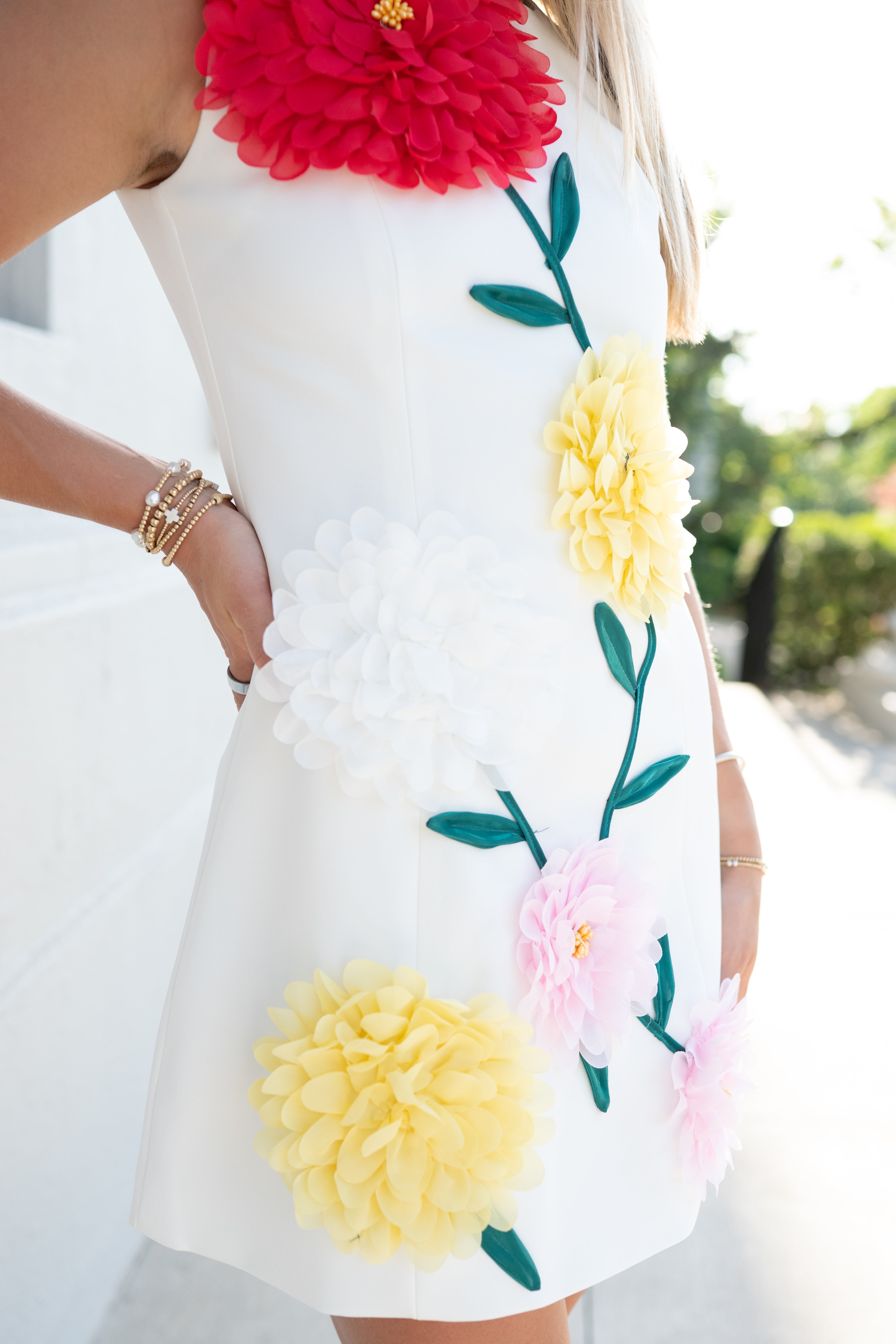 Maribel Dress - White