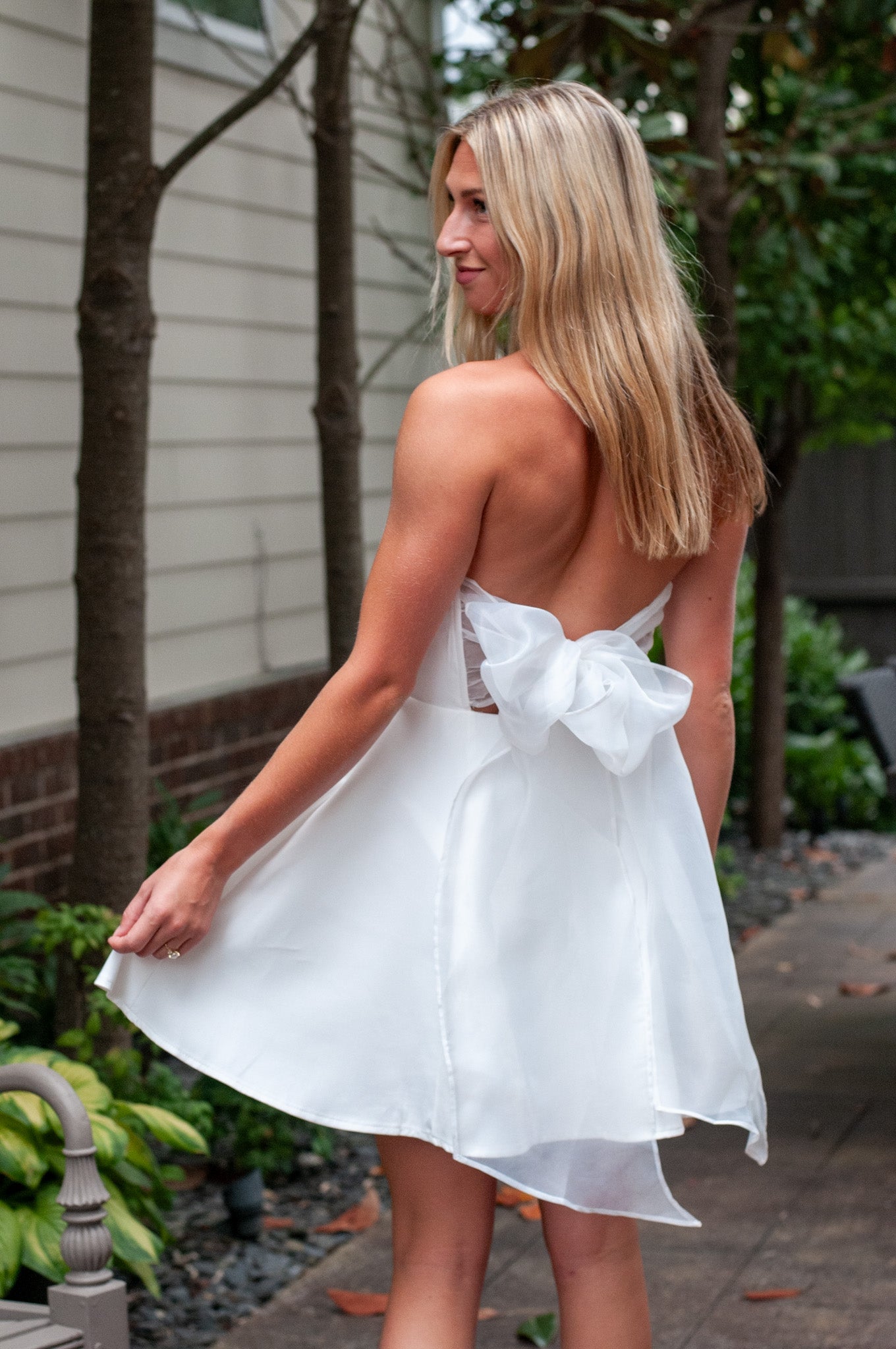 Ally Bow Back Mini Dress