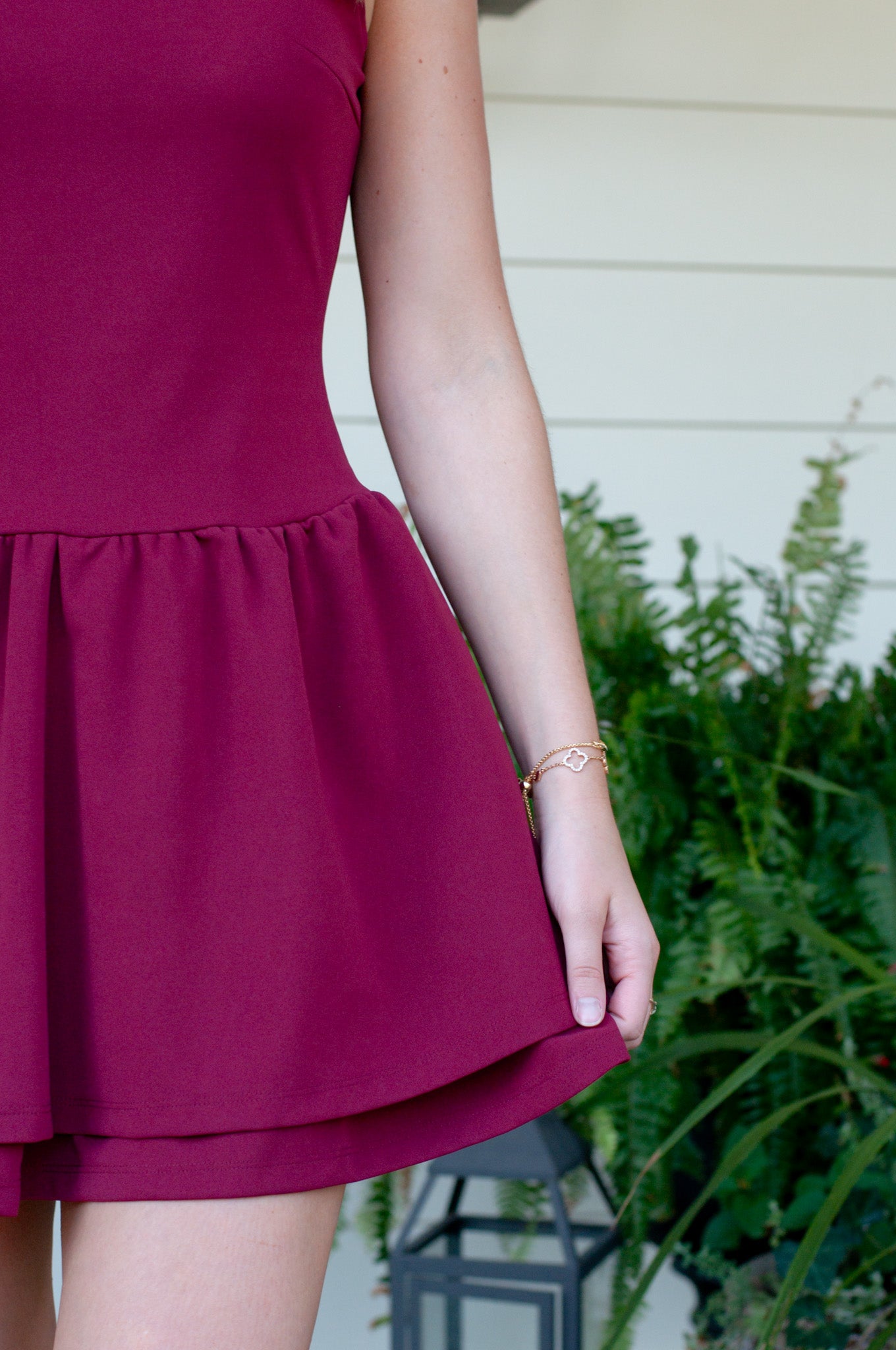Stella Mini Dress Burgundy