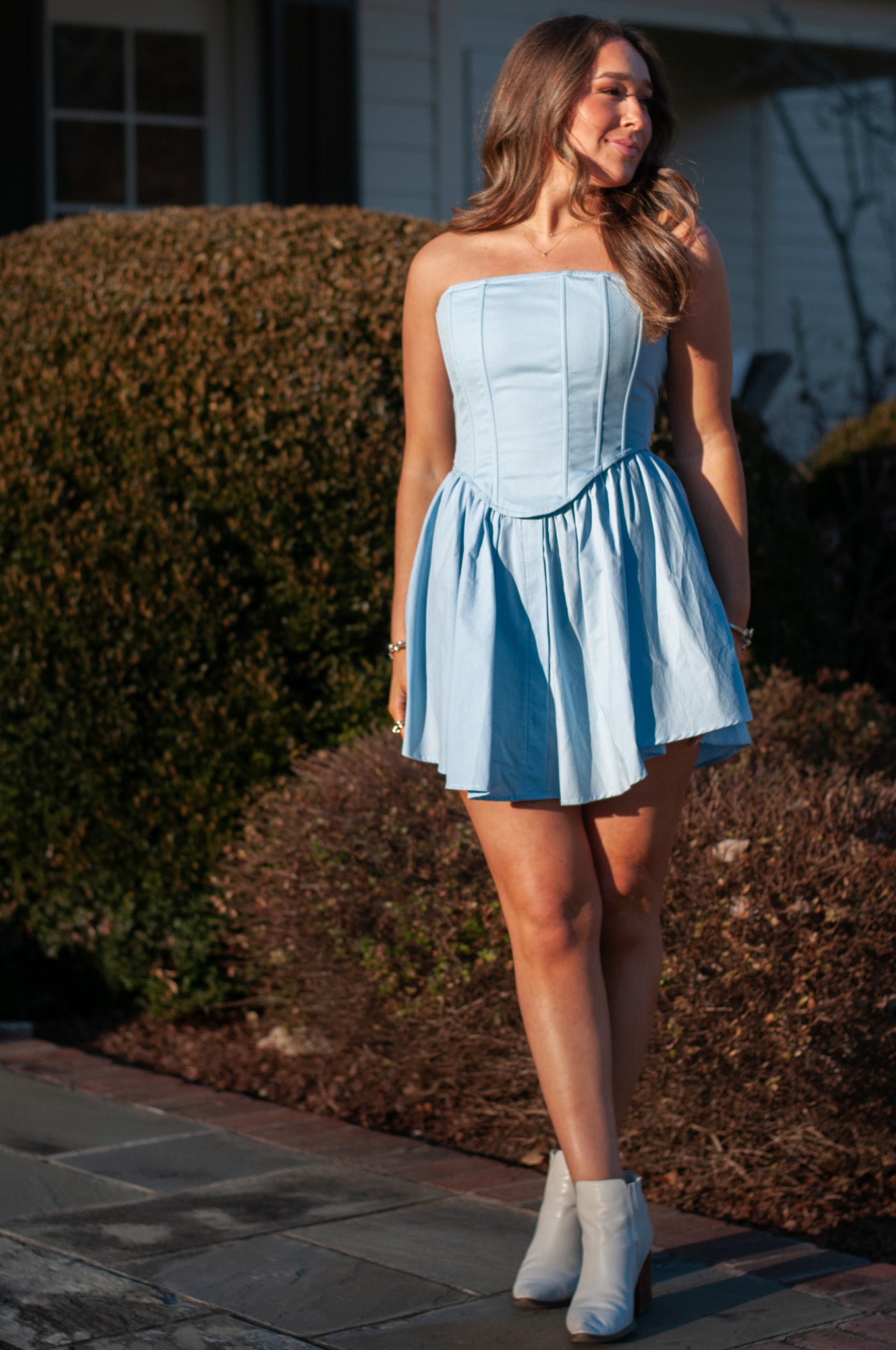 Decklen Corset Dress Blue