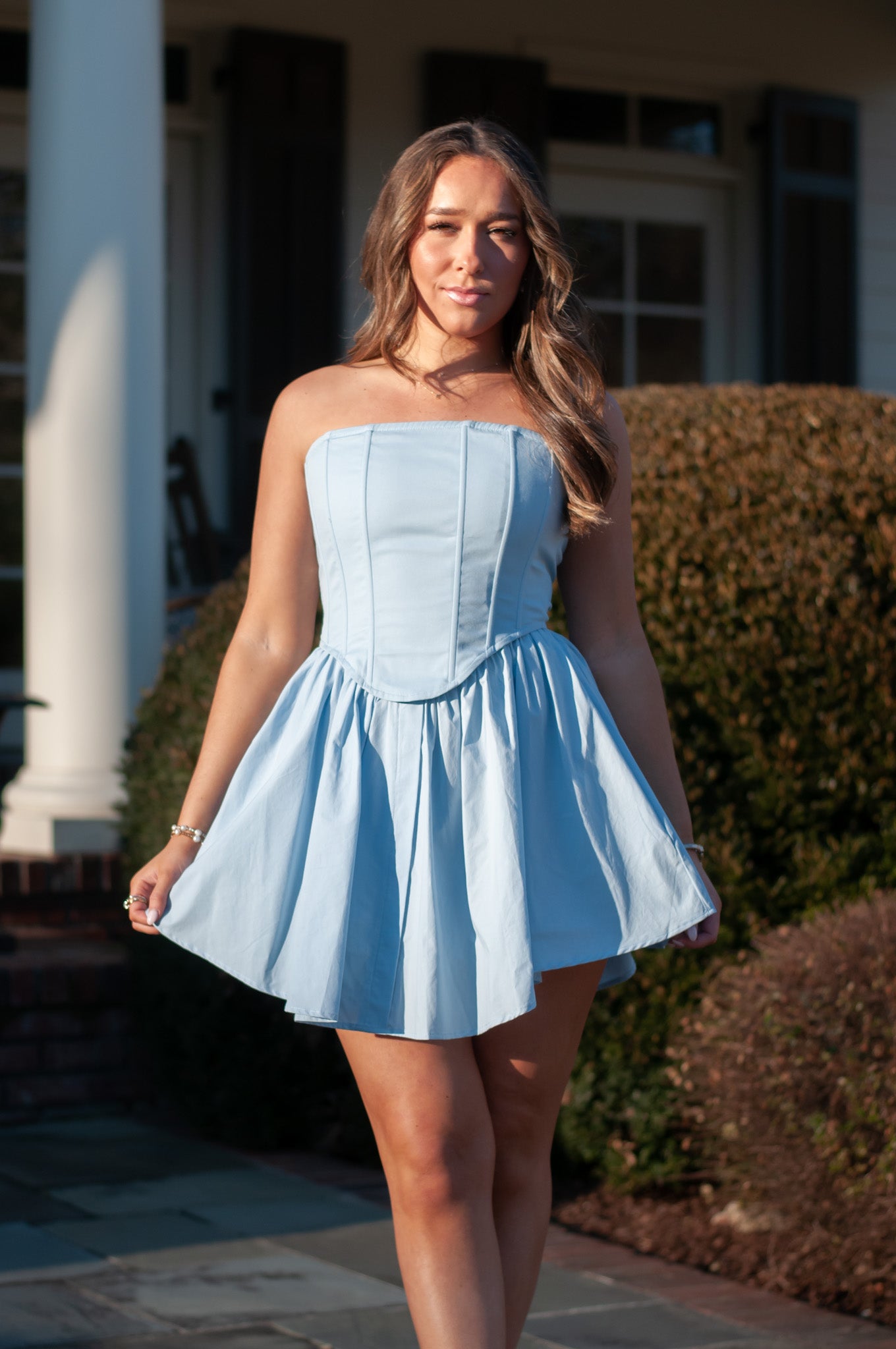 Decklen Corset Dress Blue