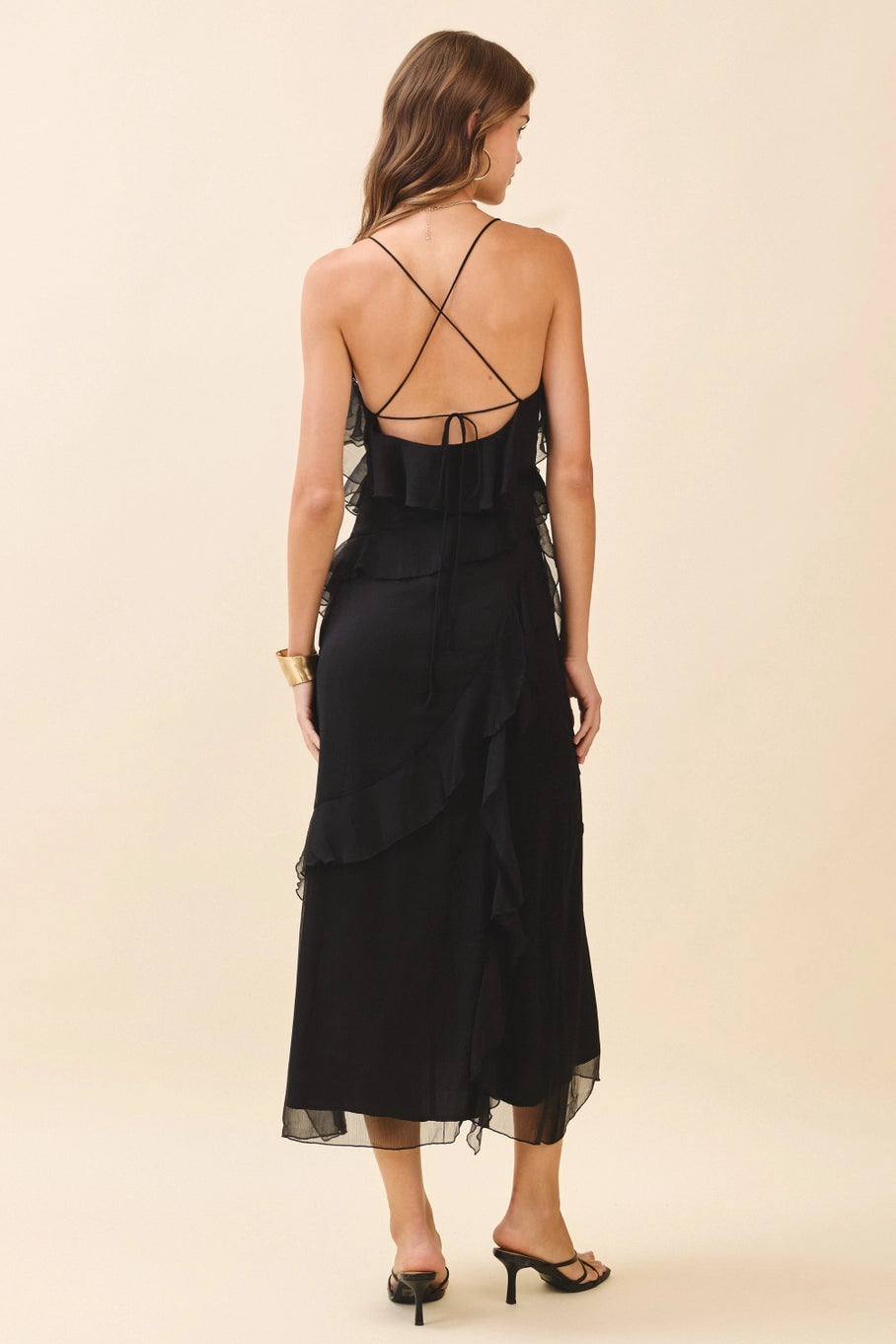 Mila Layered Dress - Crimson