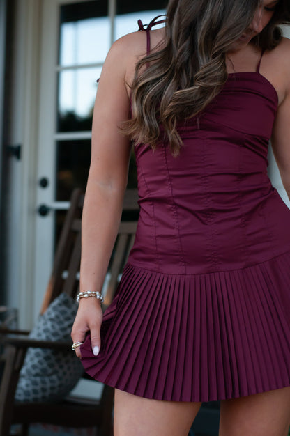 Carson Mini Pleats Dress