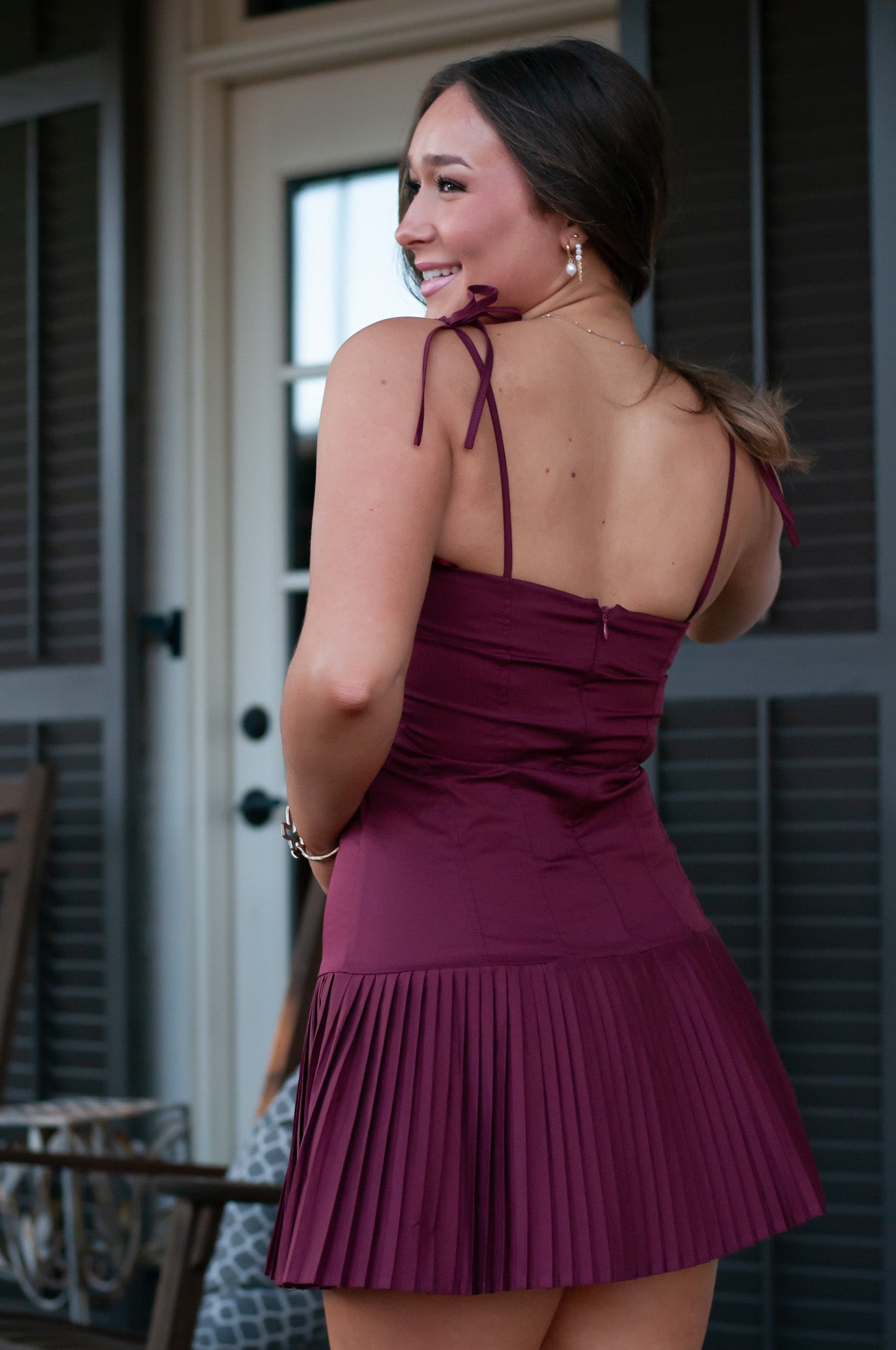 Carson Mini Pleats Dress