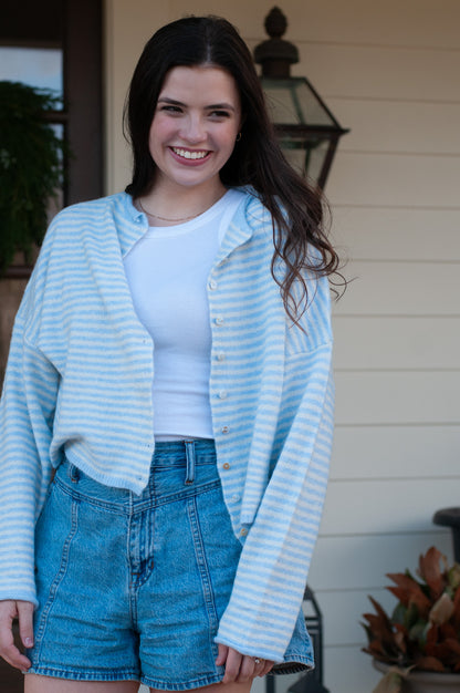 Everly Cardigan Lt Blue