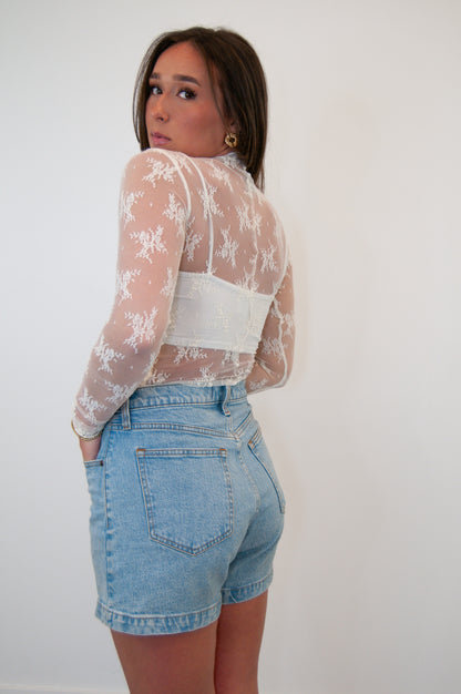 Isla Lace Long Sleeve Top
