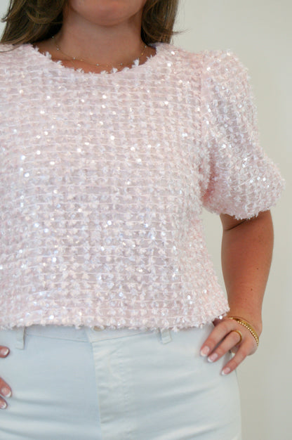 Phoebe Sequin Brunch Top