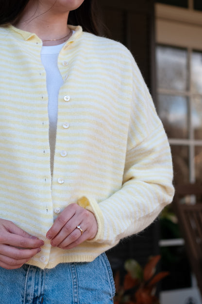 Everly Cardigan Butter Yellow