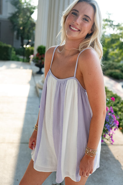 Chloe Striped Romper