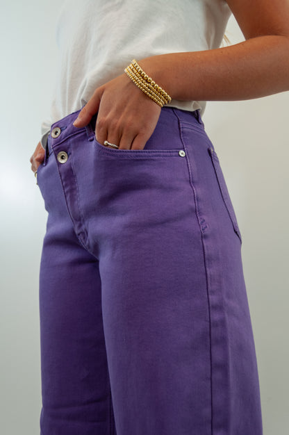 High Waist Stretch Barrel Jean