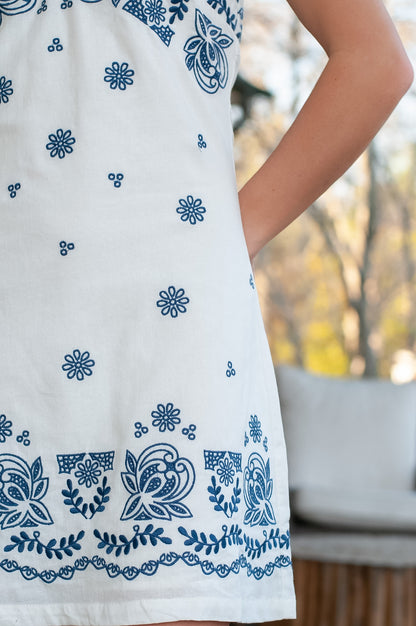 Elodie Mini Dress - White