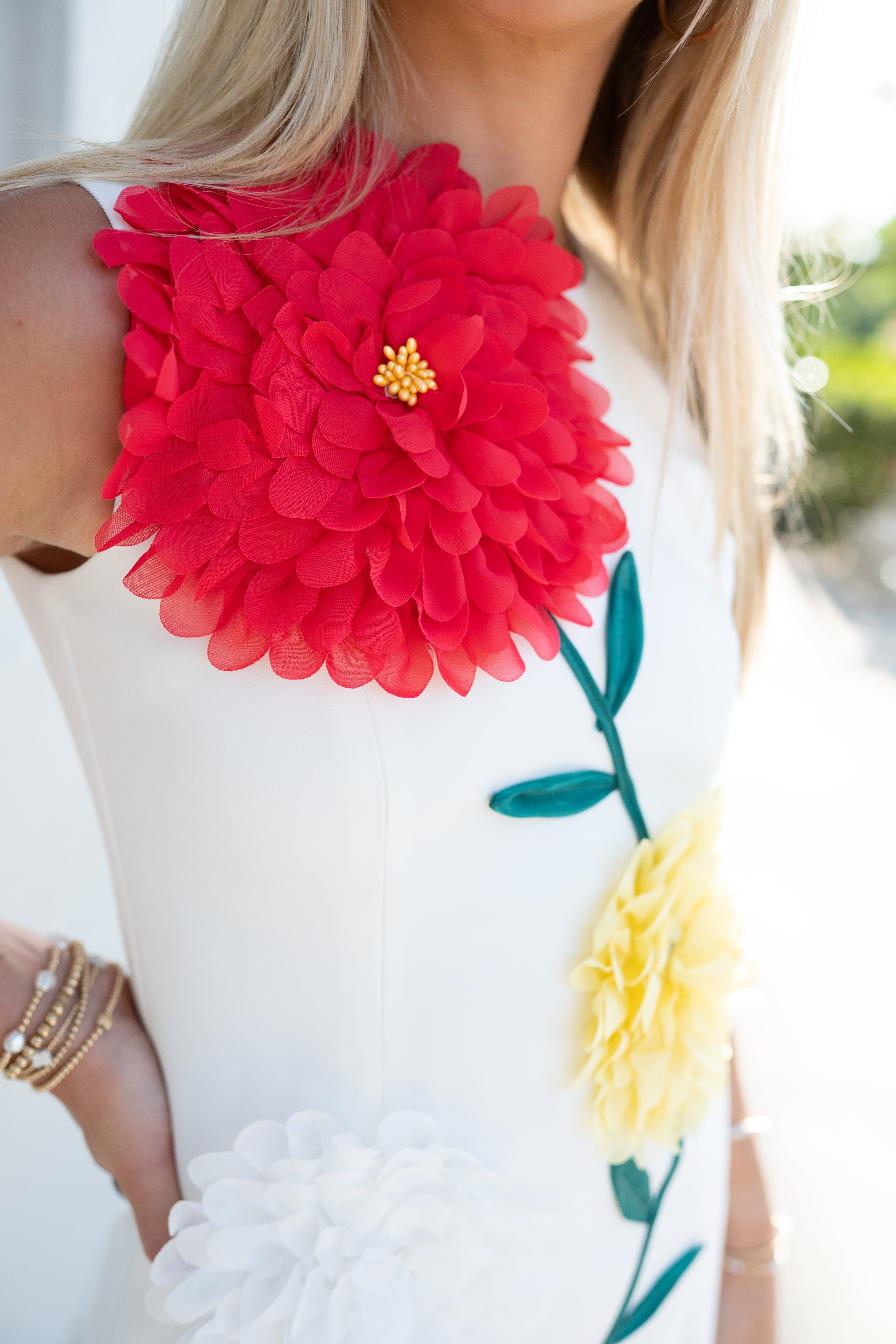 Maribel Dress - White