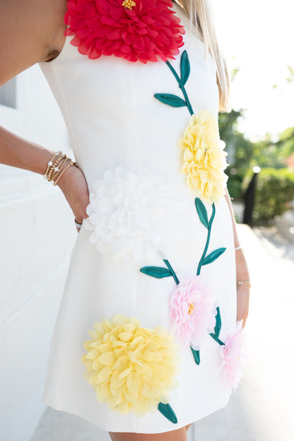 Maribel Dress - White