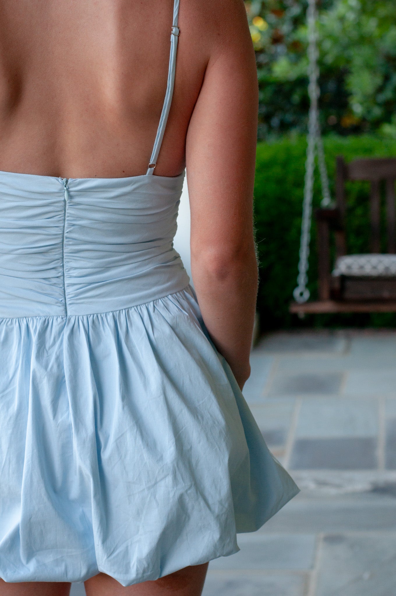 Marilyn Mini Bubble Dress Blue