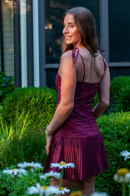 Carson Mini Pleats Dress