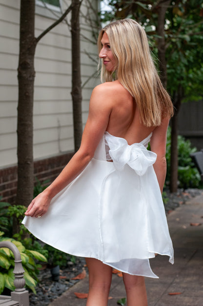 Ally Bow Back Mini Dress