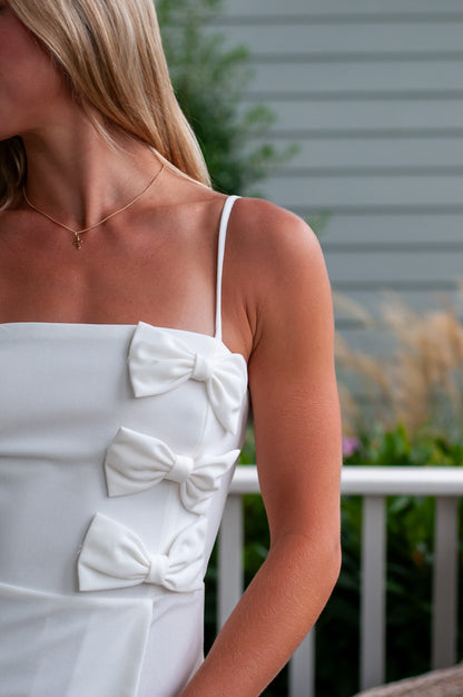 Eleanor Bow Tie Dress Romper