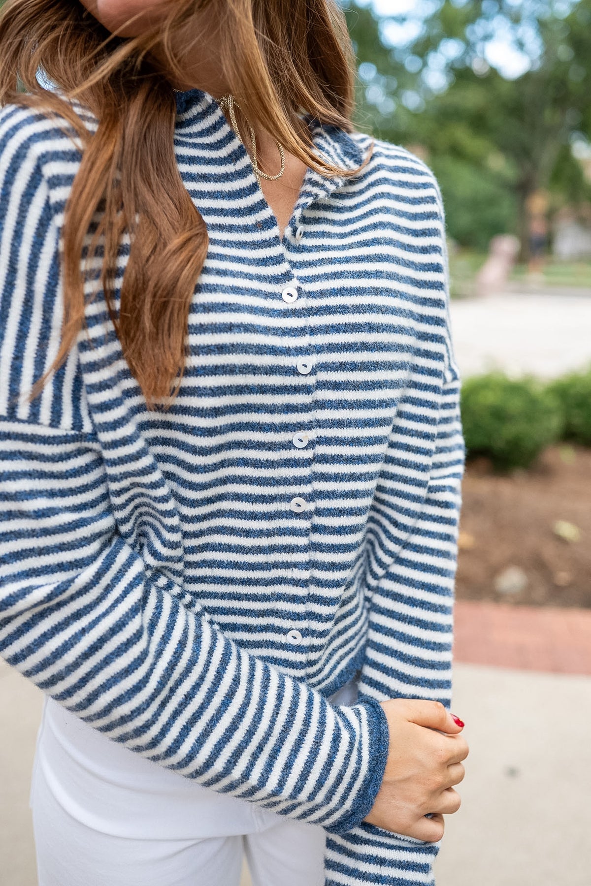 Everly Cardigan Denim Blue