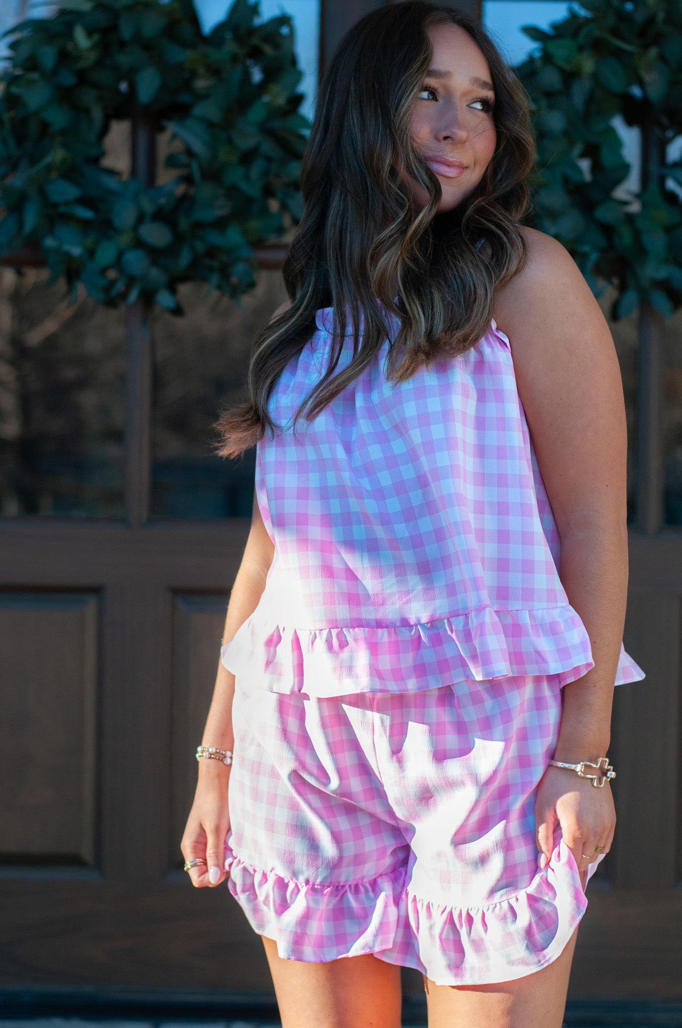 Charlotte Gingham Pajama Set