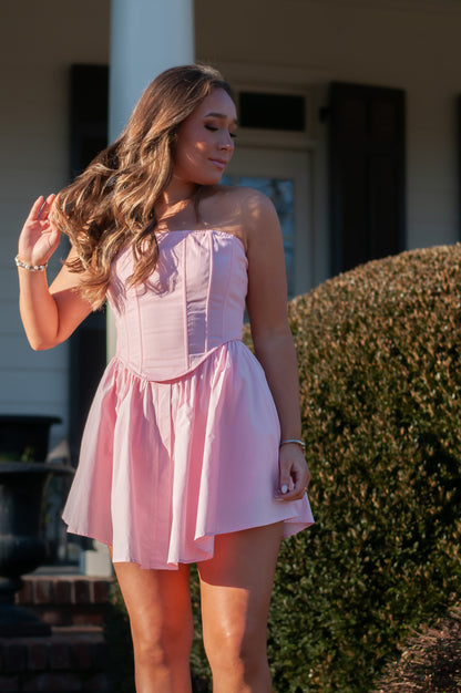 Decklen Corset Dress Pink